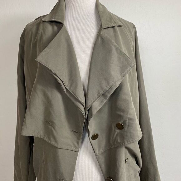 Orange Creek s/m oversized coat sage green - Picture 2 of 9